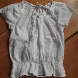Adorable white cotton top